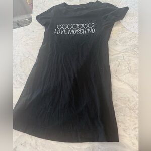 Love Moschino Black rhinestone dress
